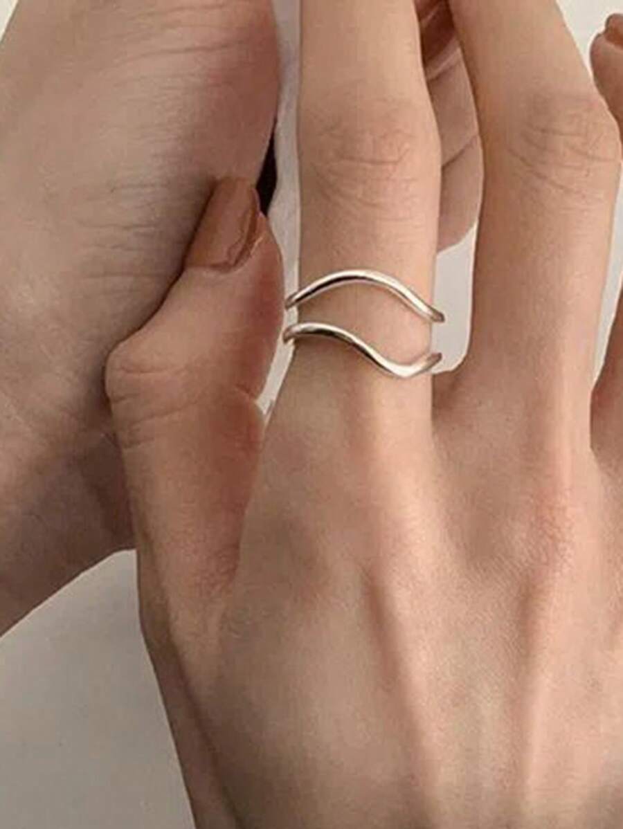 1個 ファッショナブル 銅 ミニマリスト 女性用 用 友達の ギフト カフリング