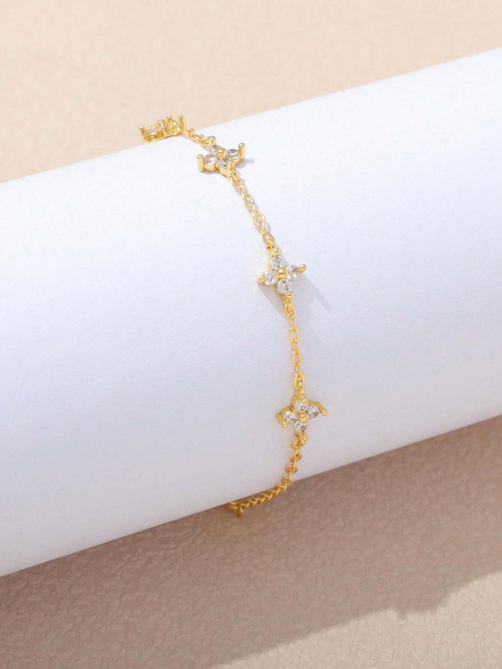 1個 ファッショナブルなステンレスダイヤモンド入り女性用ブレスレット、デイリーウェアに適しています