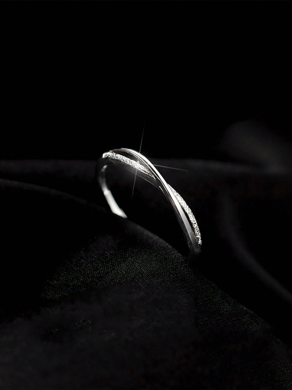 1個 シンプル & エレガントなリングデザイン フレッシュスタイルリング女性用、ファッション個性的 指輪