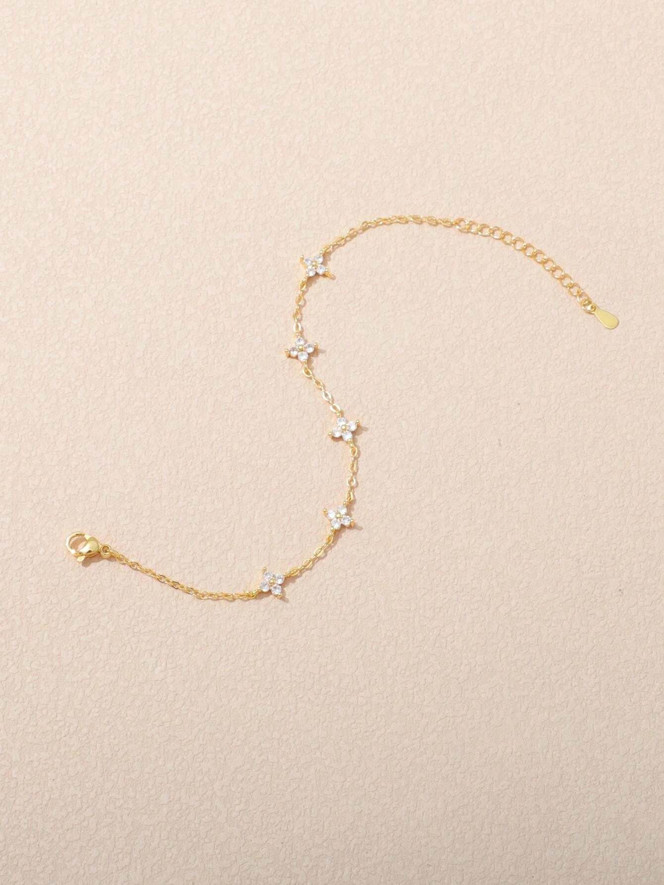 1個 ファッショナブルなステンレスダイヤモンド入り女性用ブレスレット、デイリーウェアに適しています