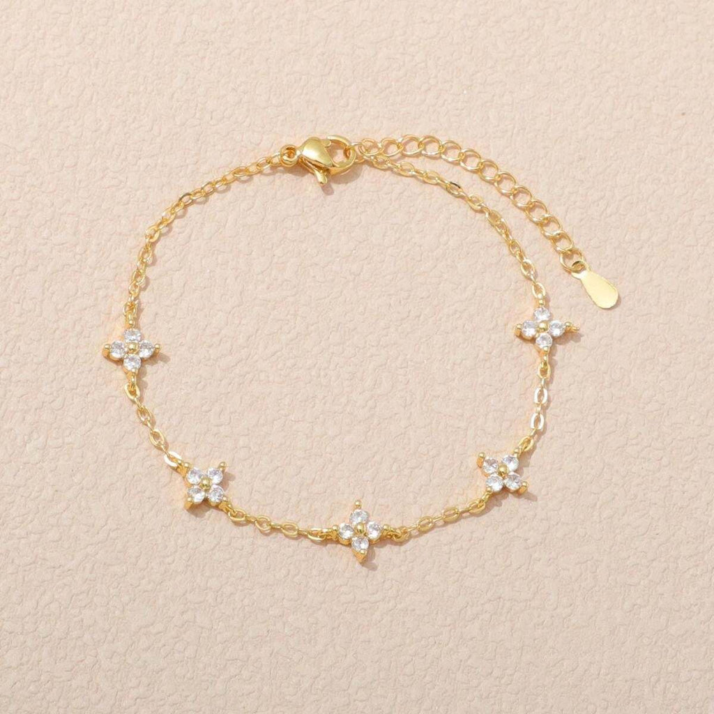 1個 ファッショナブルなステンレスダイヤモンド入り女性用ブレスレット、デイリーウェアに適しています