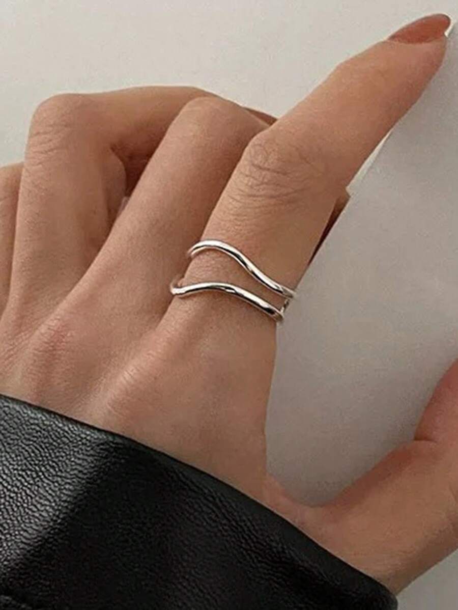 1個 ファッショナブル 銅 ミニマリスト 女性用 用 友達の ギフト カフリング