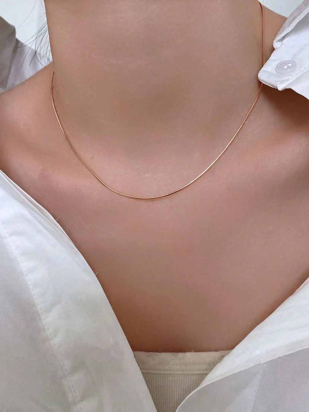 ミニマリスト チェーンネックレス