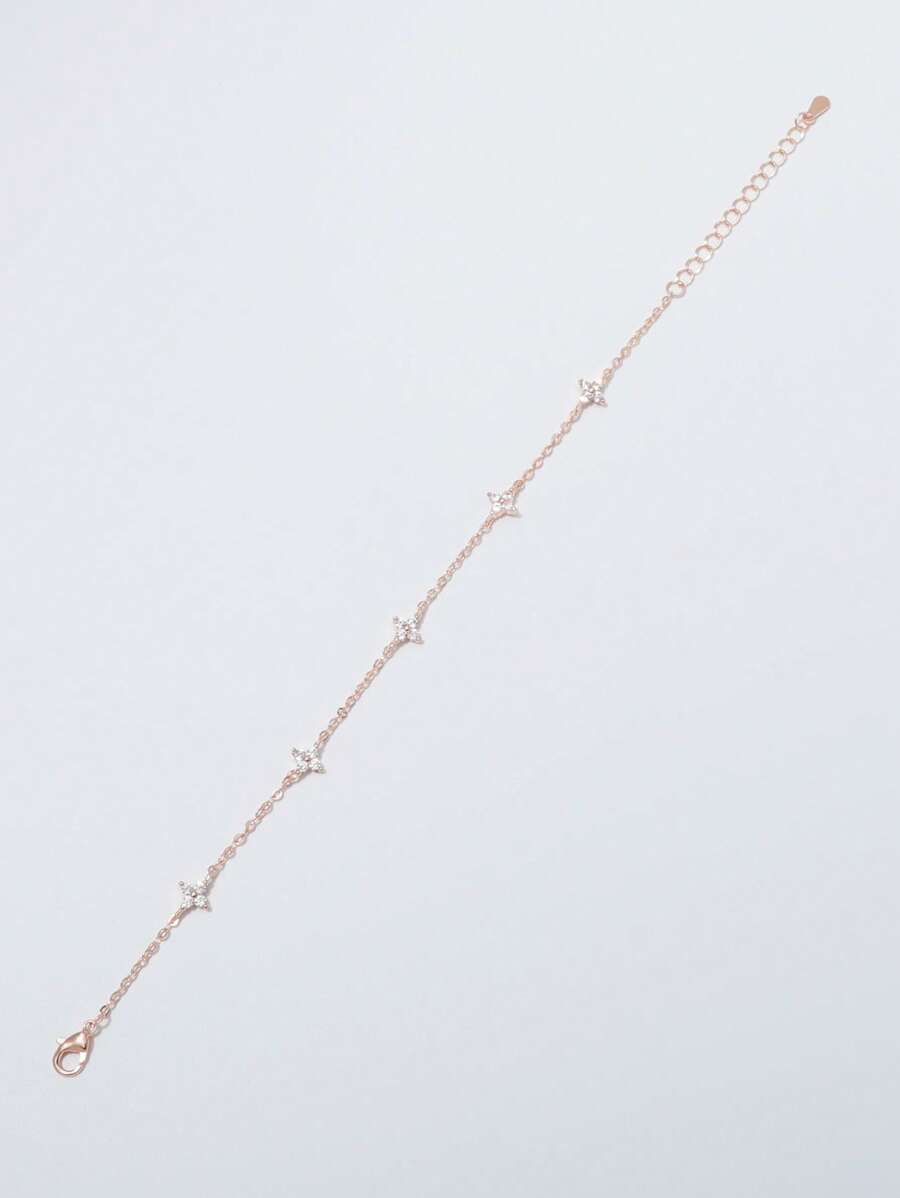 1個 ファッショナブルなステンレスダイヤモンド入り女性用ブレスレット、デイリーウェアに適しています