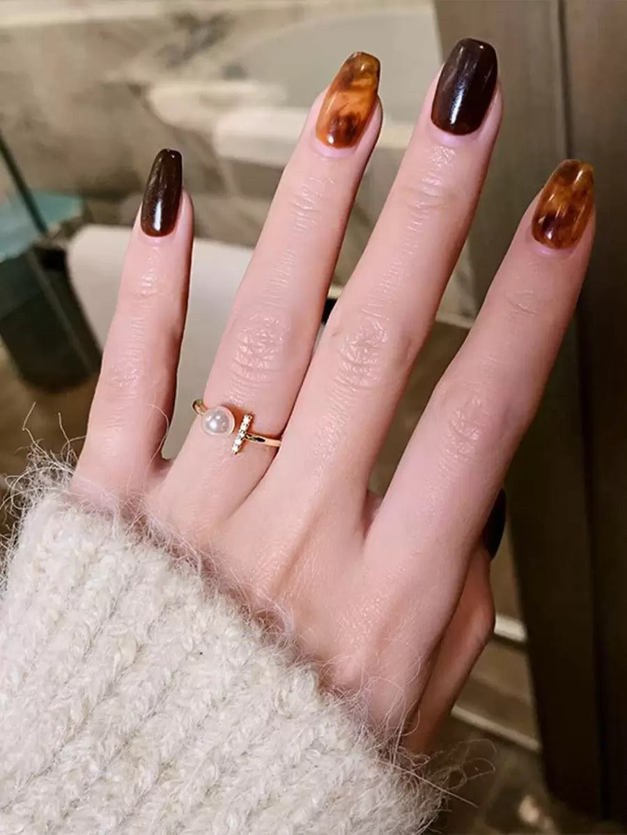 キュービックジルコニア パール装飾 リング