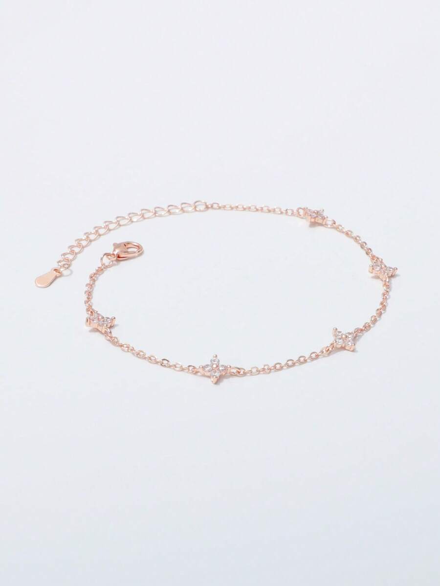 1個 ファッショナブルなステンレスダイヤモンド入り女性用ブレスレット、デイリーウェアに適しています