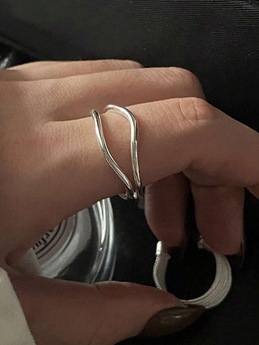 1個 ファッショナブル 銅 ミニマリスト 女性用 用 友達の ギフト カフリング