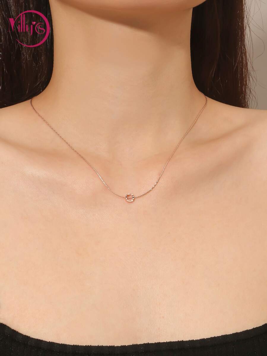 円形 チャームネックレス