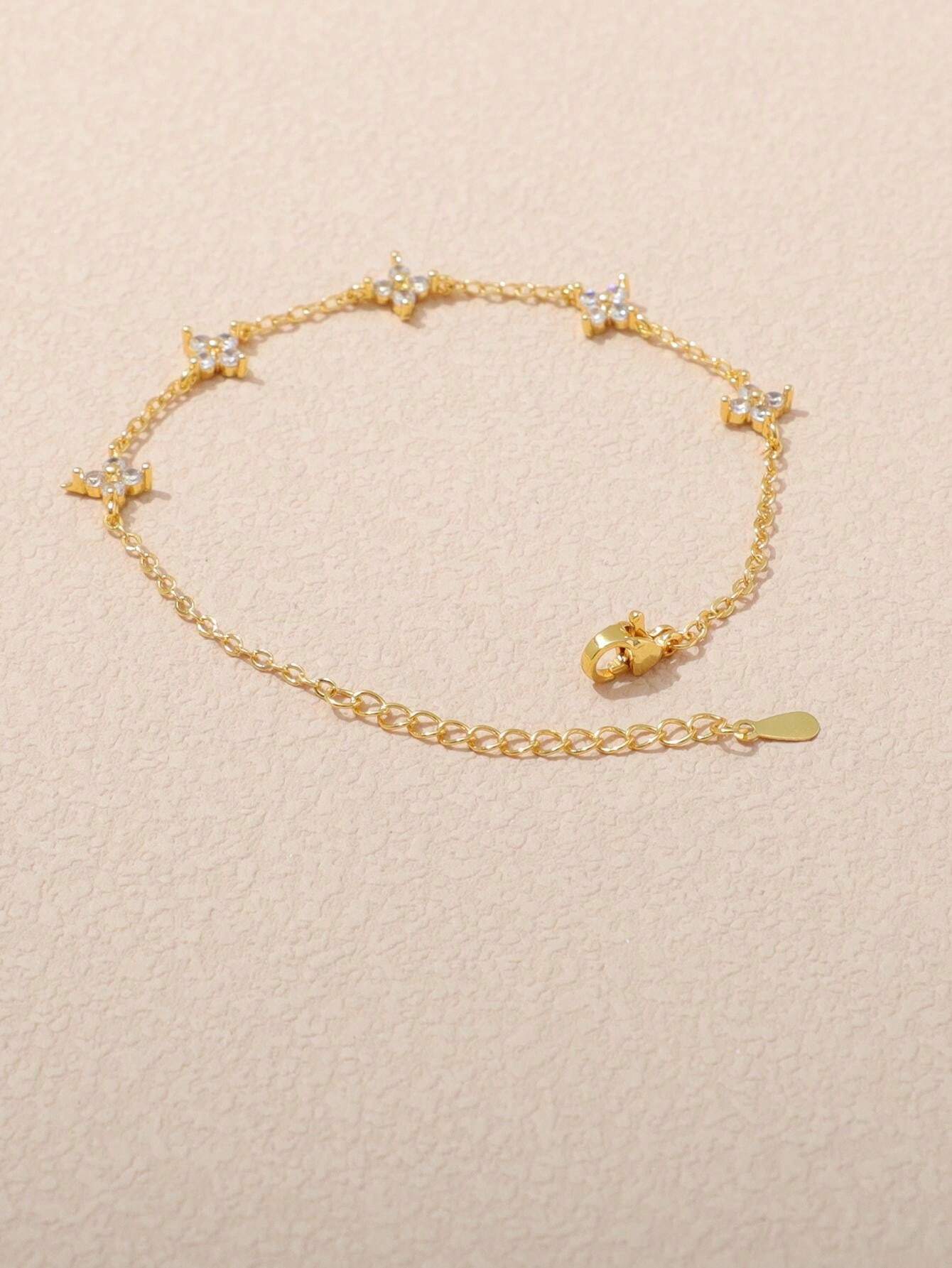 1個 ファッショナブルなステンレスダイヤモンド入り女性用ブレスレット、デイリーウェアに適しています