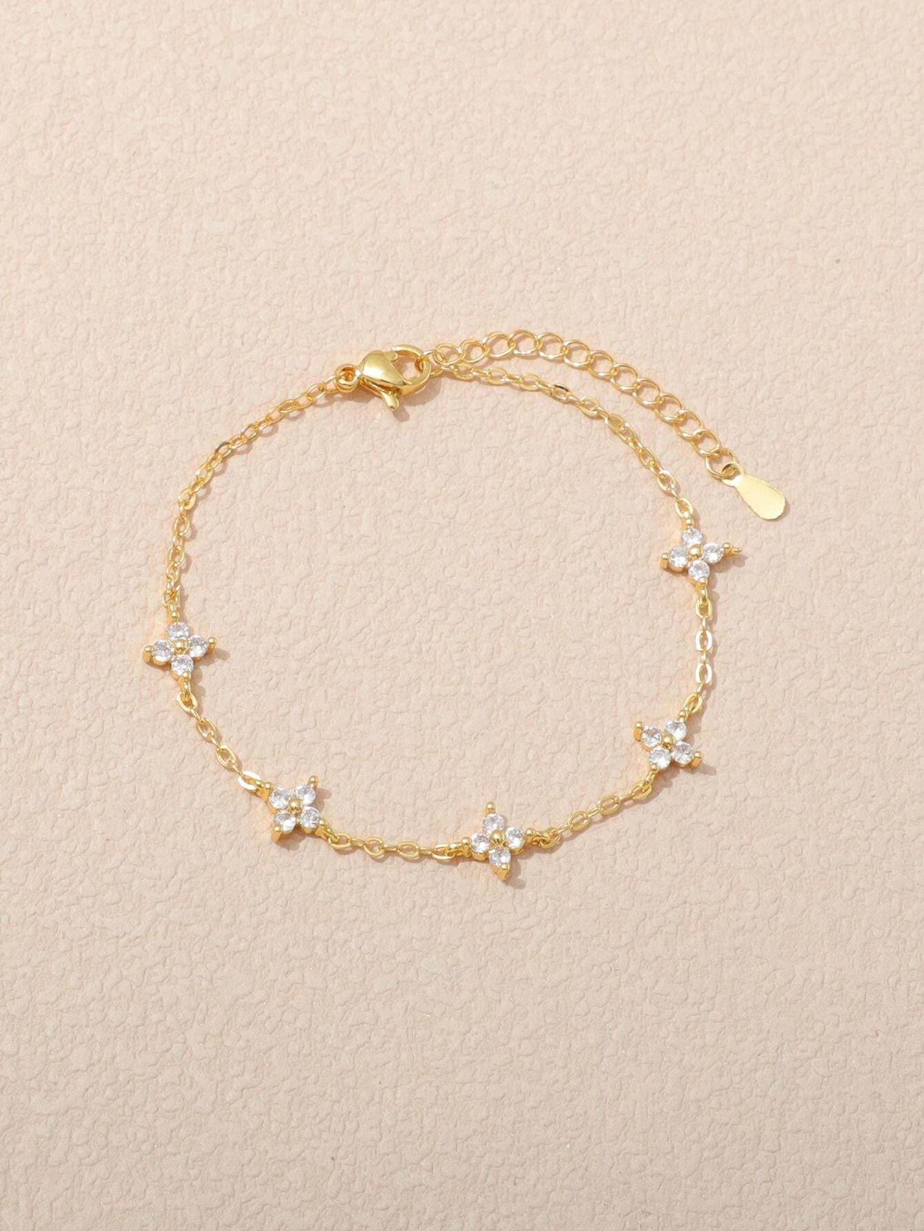 1個 ファッショナブルなステンレスダイヤモンド入り女性用ブレスレット、デイリーウェアに適しています